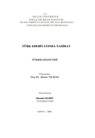 Türk edebiyatında nasihat
